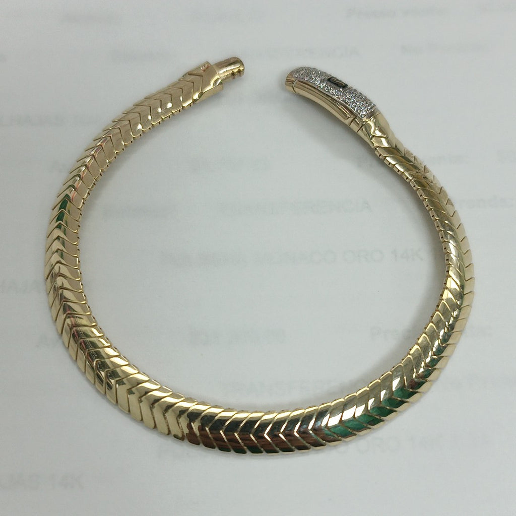 PULSERA MONACO ORO 14K 7.33 (NUEVO)