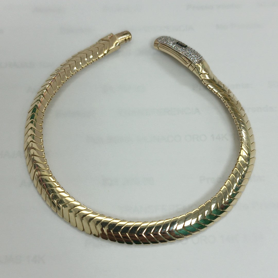 PULSERA MONACO ORO 14K 7.33 (NUEVO)