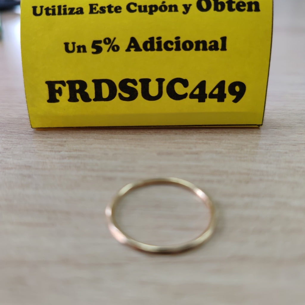 ARGOLLA ORO 14 K 0.6 GRMS (SEMINUEVO)