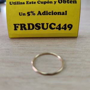 ARGOLLA ORO 14 K 0.6 GRMS (SEMINUEVO)