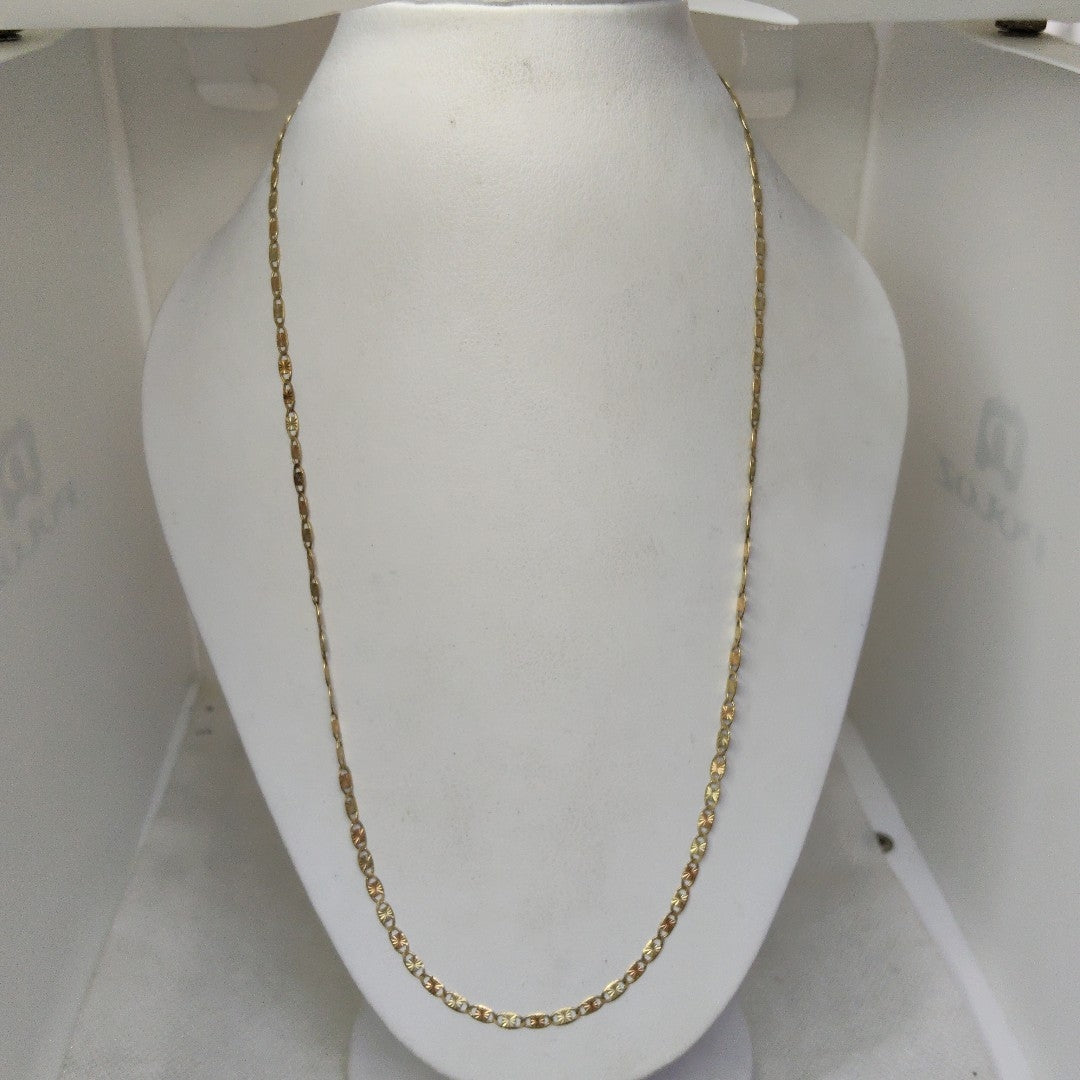 CADENA ORO COMBINADO 10 K 3.9 GRMS (SEMINUEVO)