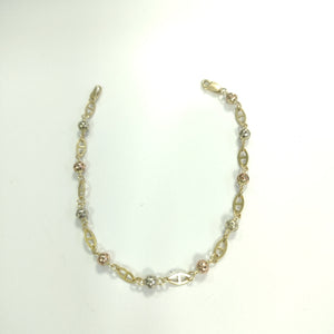 PULSERA ORO, ORO COMBINADO 14 K 3 GRMS (SEMINUEVO)