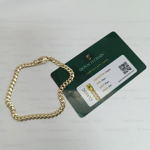 PULSERA CABALLERO MONACO ORO 14K 5.9 (NUEVO)