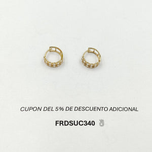 ARRACADAS PAR ORO 10 K 1.7 GRMS (SEMINUEVO)
