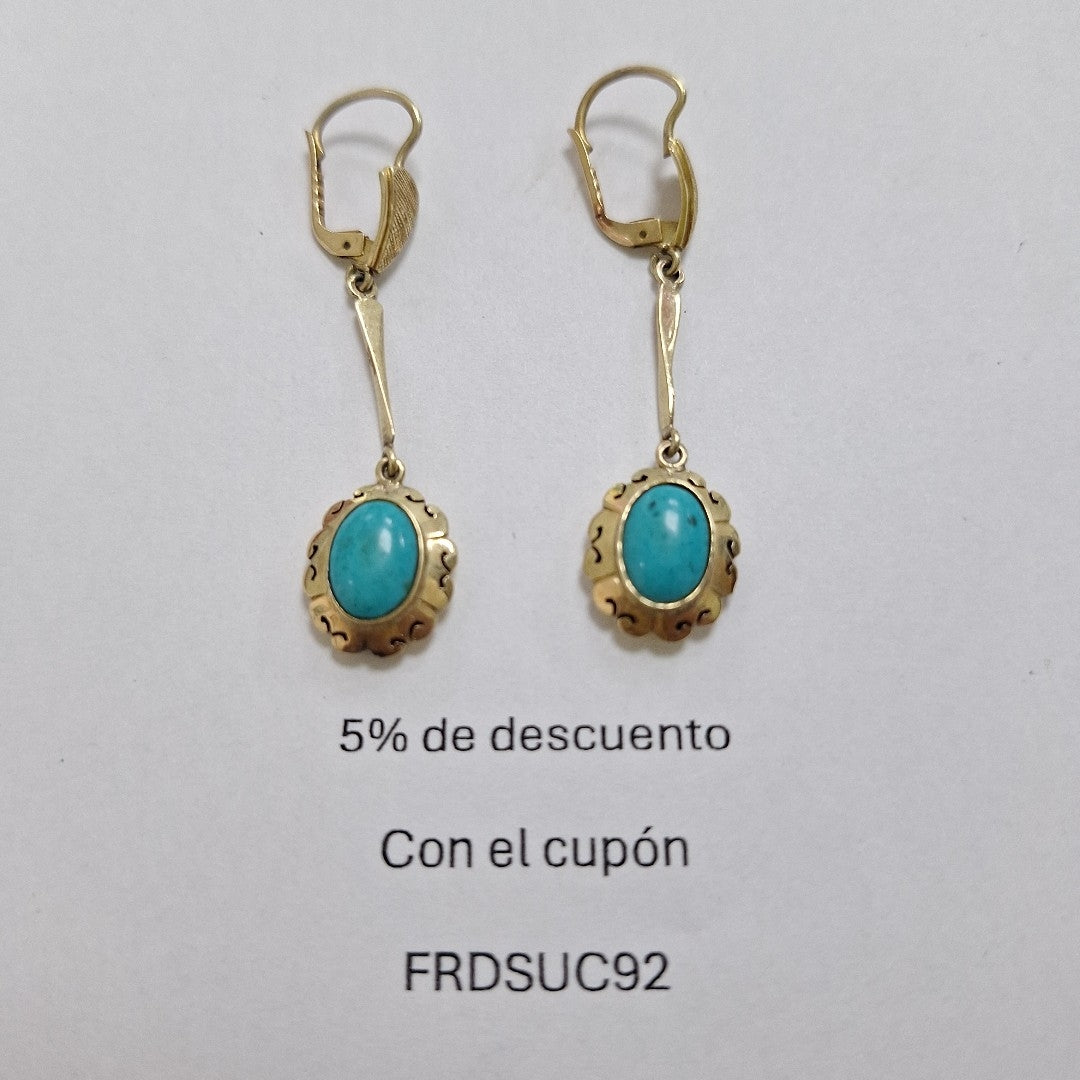 ARETES PAR ORO 14 K 4,40 GRMS (SEMINUEVO)