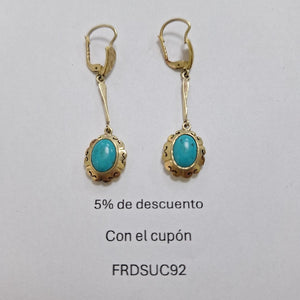 ARETES PAR ORO 14 K 4,40 GRMS (SEMINUEVO)