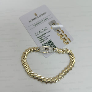 PULSERA CABALLERO MONACO ORO 14K 10.9 (NUEVO)