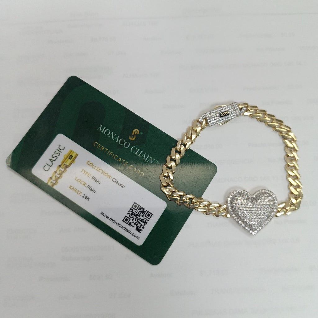 PULSERA MONACO ORO 14K 11.8 (NUEVO)
