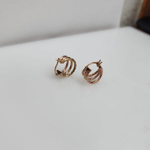 ARRACADAS PAR ORO COMBINADO 10 K 2,80 GRMS (SEMINUEVO)