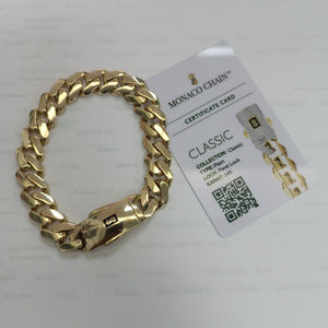 PULSERA CABALLERO MONACO ORO 14K 23.1 (NUEVO)