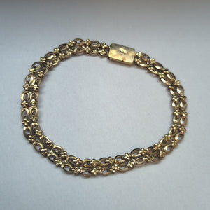 PULSERA ORO COMBINADO 10 K 8.2 GRMS (SEMINUEVO)
