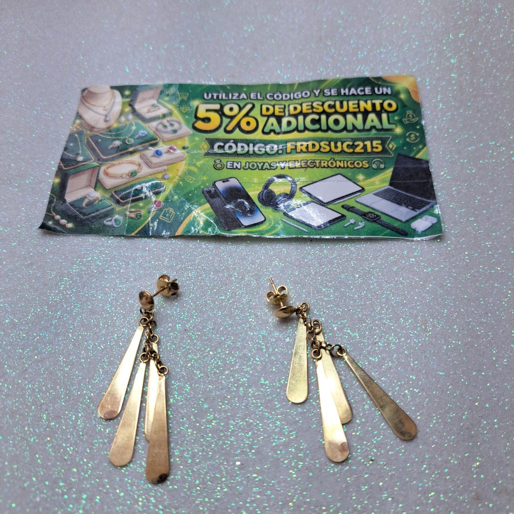 ARETES PAR ORO 14 K 5,70 GRMS (SEMINUEVO)
