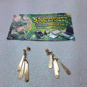 ARETES PAR ORO 14 K 5,70 GRMS (SEMINUEVO)
