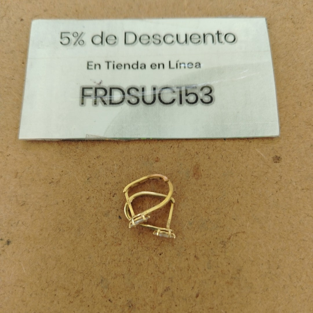 ARETES PAR ORO 10 K 1.5 GRMS (SEMINUEVO)