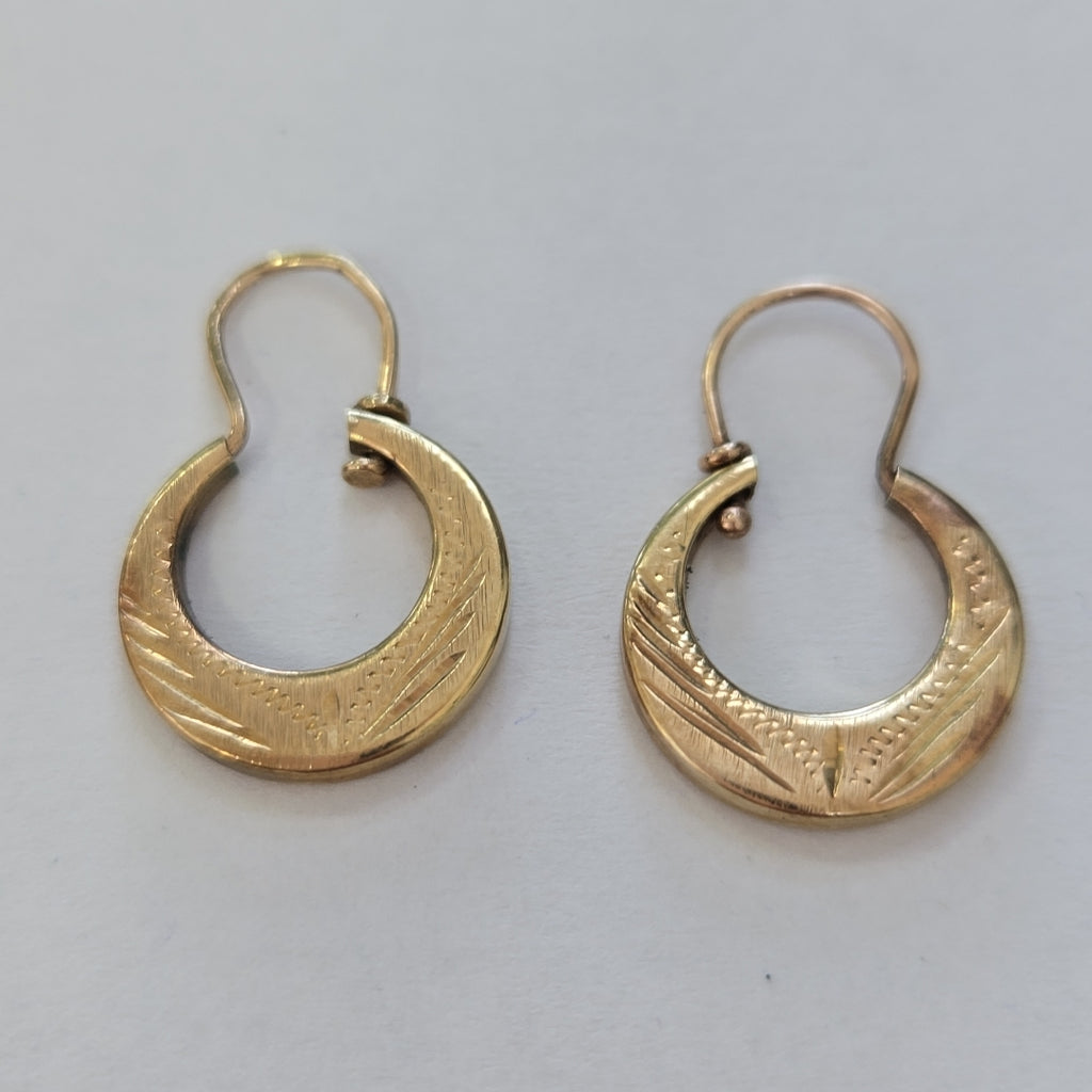 ARRACADAS PAR ORO 10 K 1.7 GRMS (SEMINUEVO)