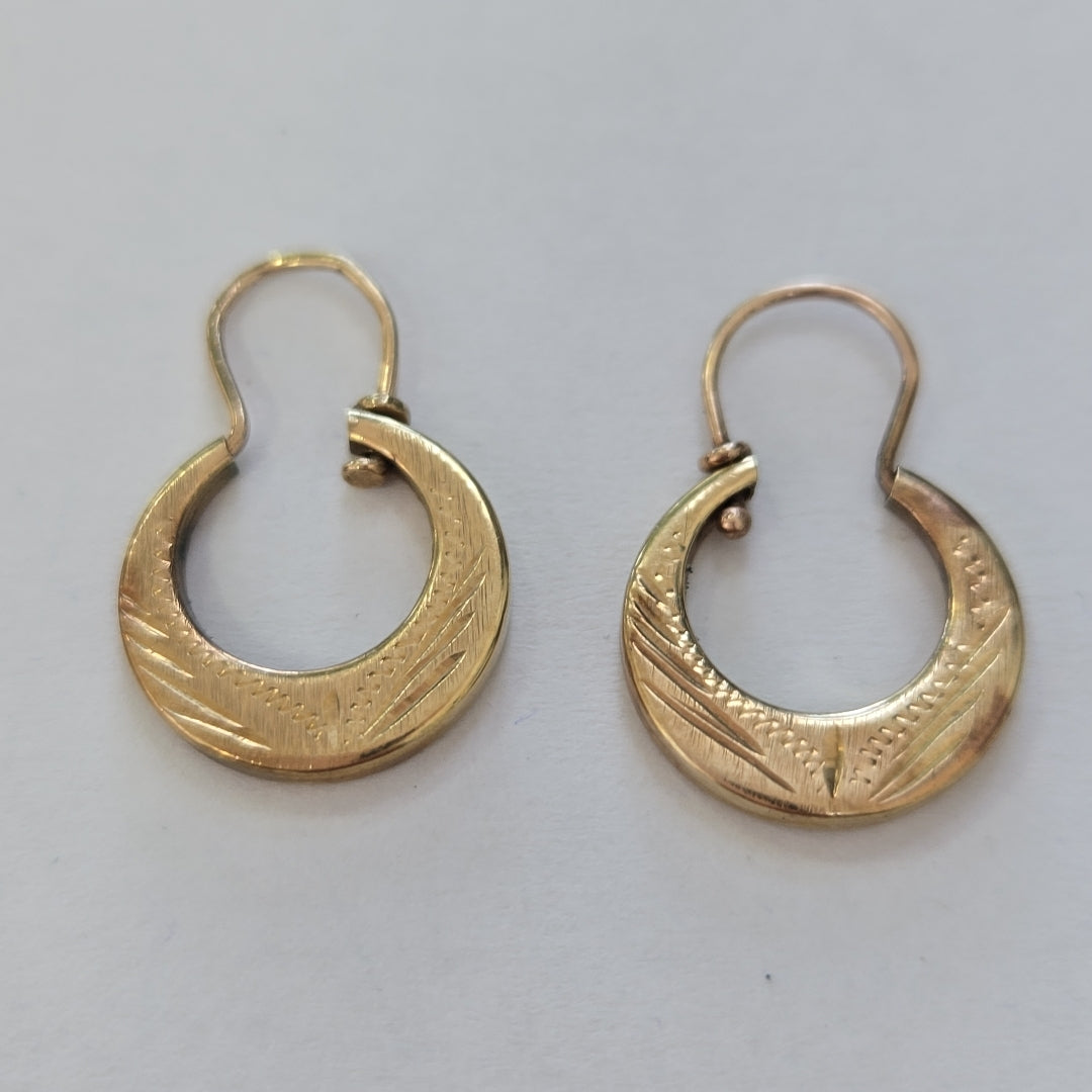 ARRACADAS PAR ORO 10 K 1.7 GRMS (SEMINUEVO)