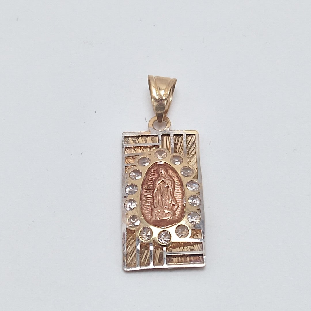 MEDALLA RELIGIOSA ORO COMBINADO 14 K 0.8 GRMS (SEMINUEVO)