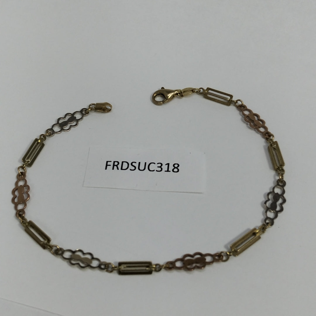 PULSERA ORO COMBINADO 14 K 3,00 GRMS (SEMINUEVO)