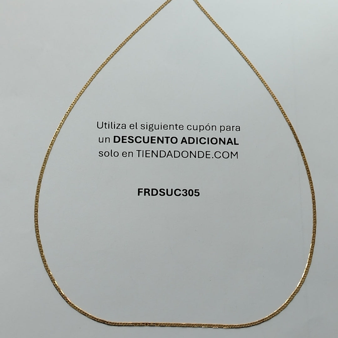 CADENA ORO 14 K 3.9 GRMS (SEMINUEVO)