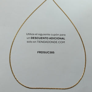 CADENA ORO 14 K 3.9 GRMS (SEMINUEVO)