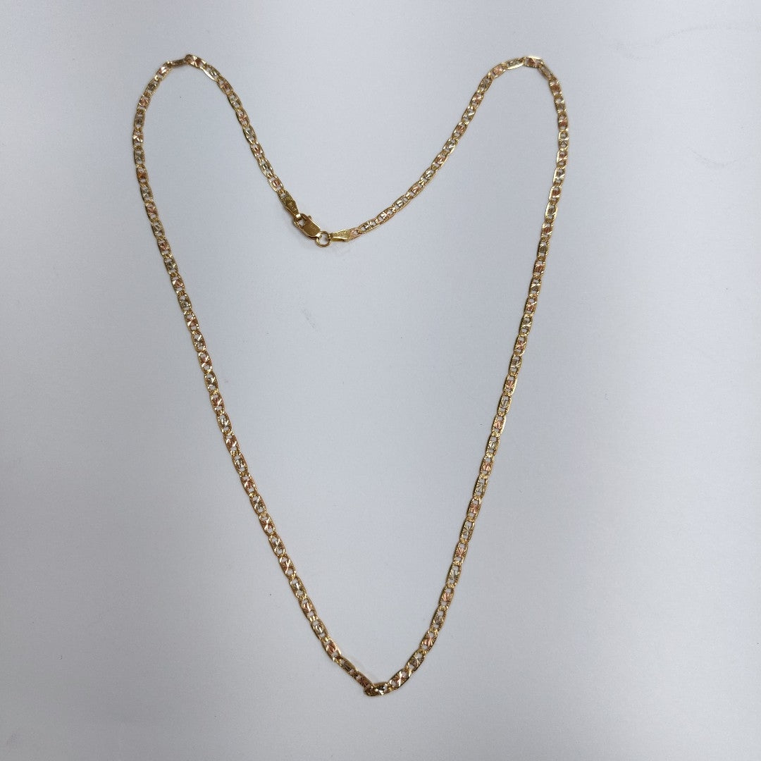 CADENA ORO COMBINADO 14 K 4,40 GRMS (SEMINUEVO)