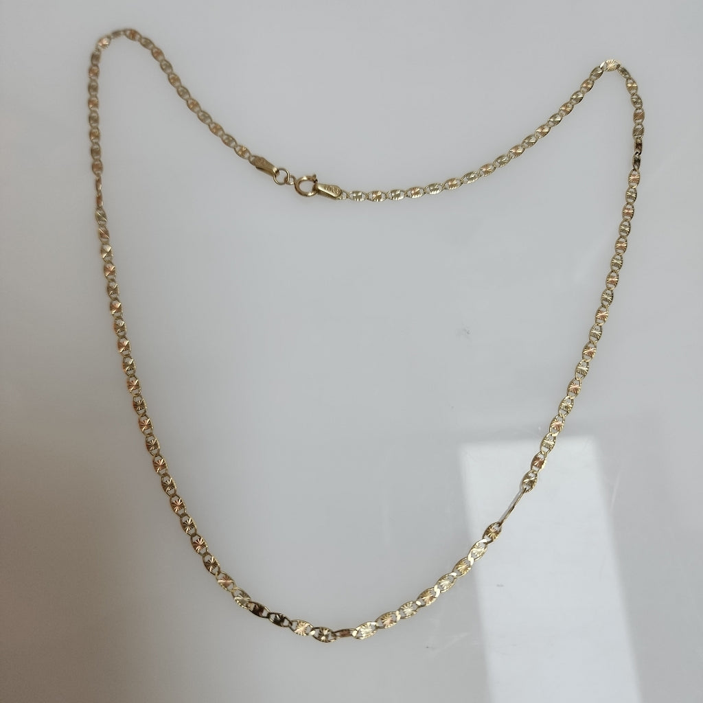 CADENA ORO COMBINADO 10 K 2,60 GRMS (SEMINUEVO)