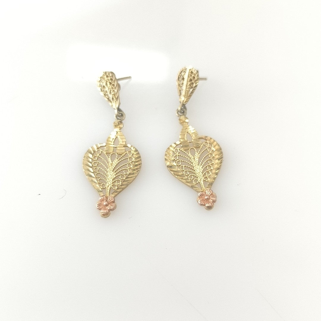 ARETES PAR ORO 14 K 3,90 GRMS (SEMINUEVO)