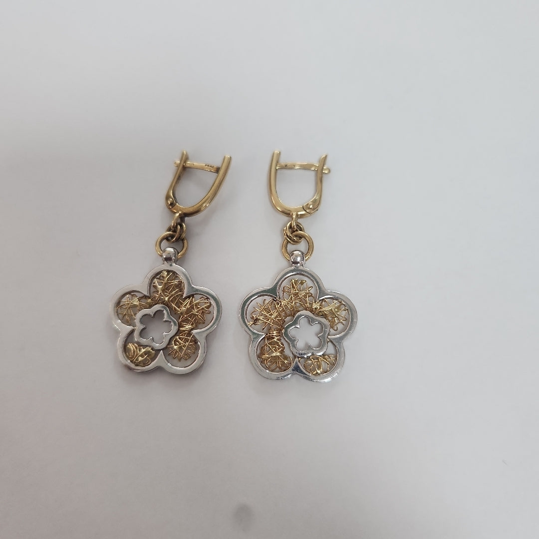 ARRACADAS PAR ORO 14 K 6.3 GRMS (SEMINUEVO)