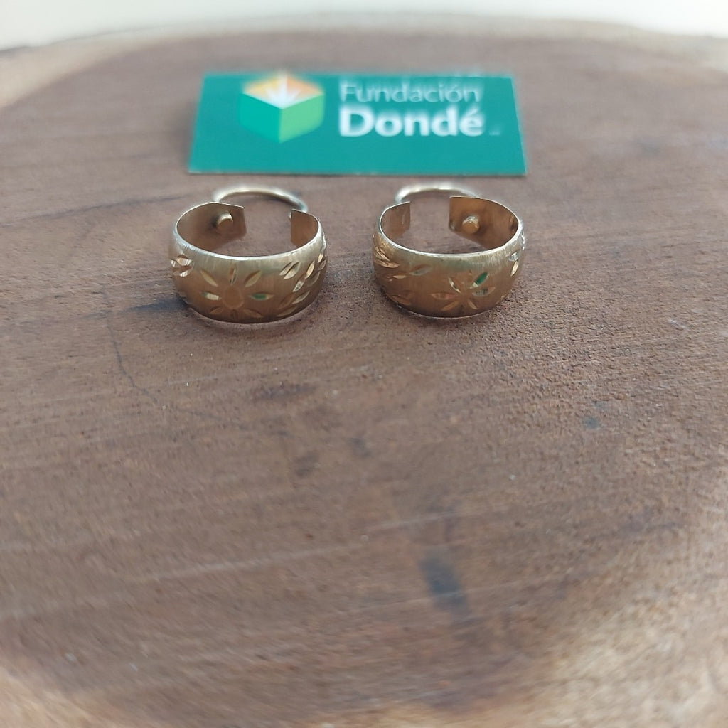 ARRACADAS PAR ORO 10 K 2.5 GRMS (SEMINUEVO)