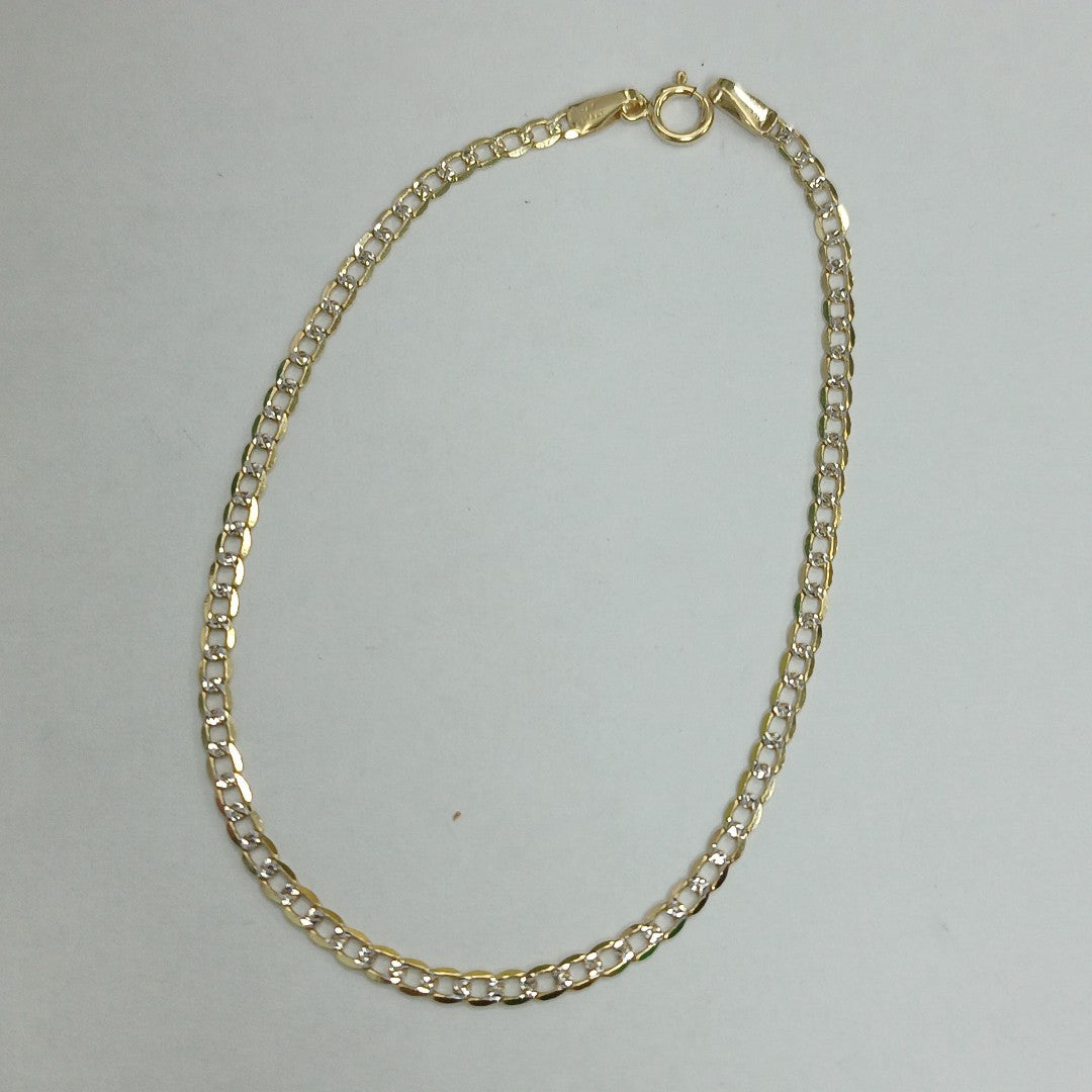 PULSERAS DAMA BARBADA DIAMANTADA ORO 14K 1.5 (NUEVO)