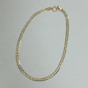 PULSERAS DAMA BARBADA DIAMANTADA ORO 14K 1.5 (NUEVO)