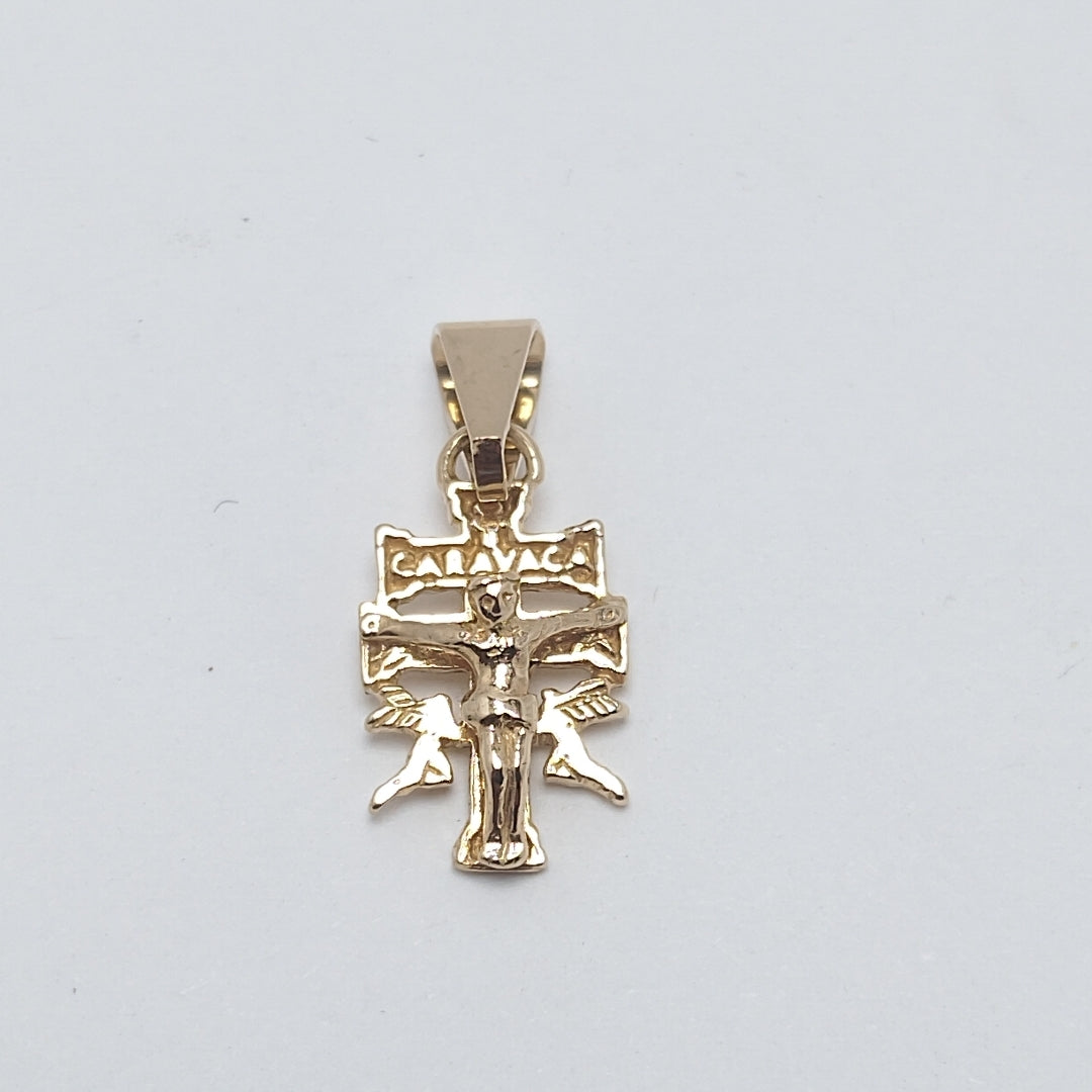 CRUZ DE CARAVACA ORO 14 K 1.3 GRMS (SEMINUEVO)