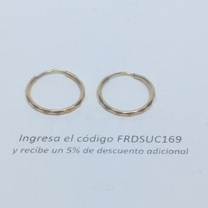 ARRACADAS PAR ORO 14 K 1.2 GRMS (SEMINUEVO)