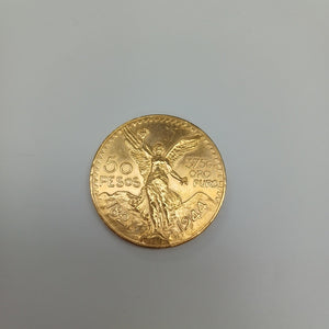Moneda Centenario Cincuenta Pesos Oro Mexicano 21.6K