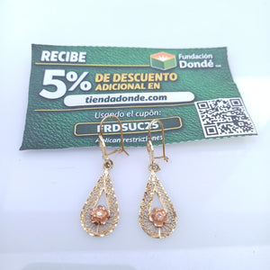 ARETES PAR ORO 14 K 4.1 GRMS (SEMINUEVO)