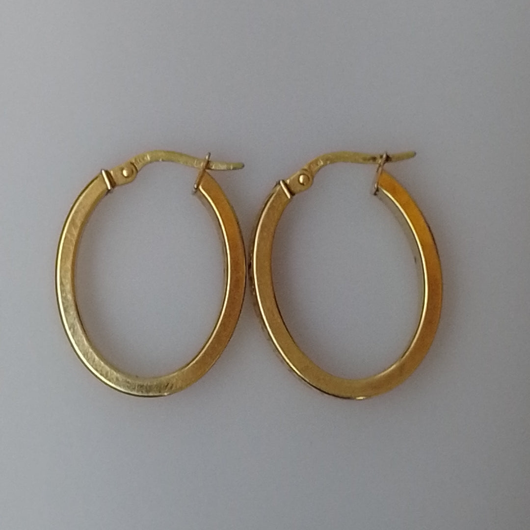 ARRACADAS PAR ORO 14 K 2.6 GRMS (SEMINUEVO)