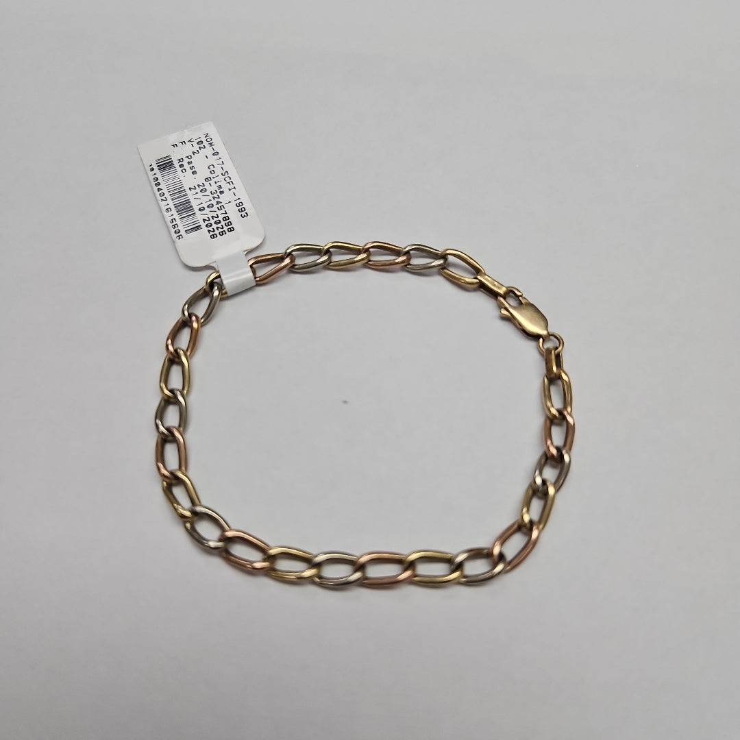 PULSERA ORO COMBINADO 14 K 7 GRMS (SEMINUEVO)