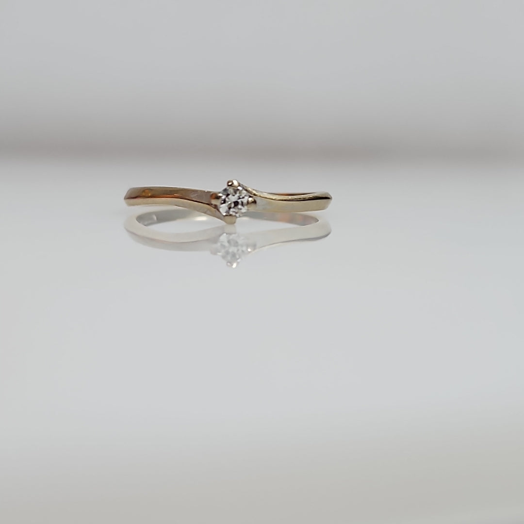 SOLITARIO ORO BLANCO 14 K 1,20 GRMS (SEMINUEVO)