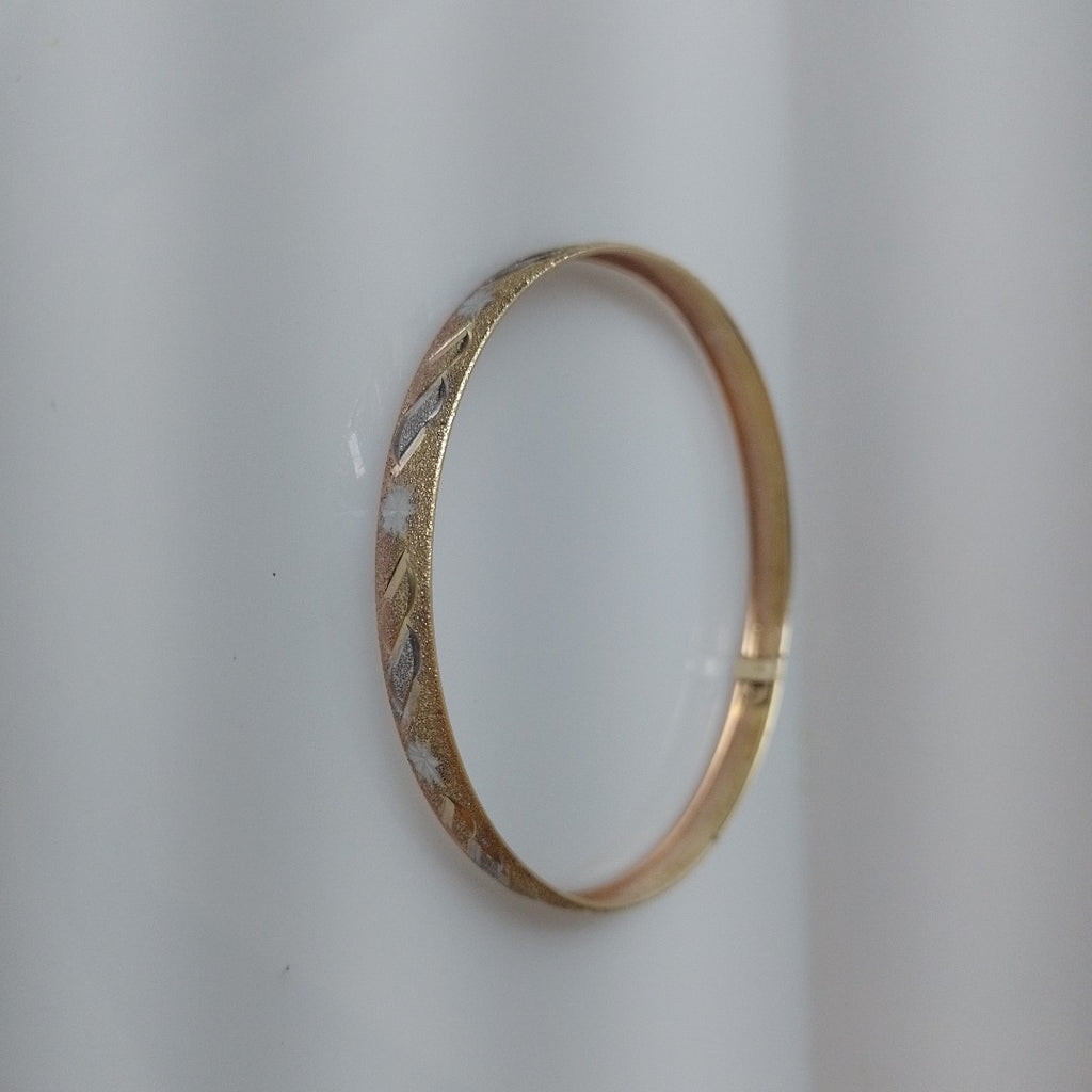 PULSERA RIGIDA ORO, ORO COMBINADO 10 K 6.4 GRMS (SEMINUEVO)