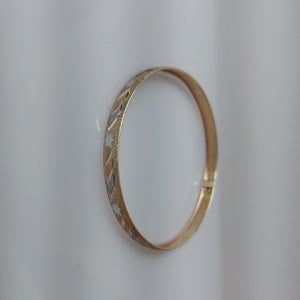 PULSERA RIGIDA ORO, ORO COMBINADO 10 K 6.4 GRMS (SEMINUEVO)