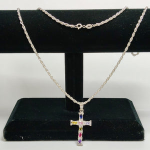 CADENA, CRUZ PLATA 12 GRMS (SEMINUEVO)