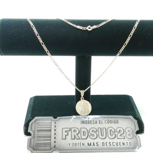 CADENA, MEDALLA RELIGIOSA PLATA 7.6 GRMS (SEMINUEVO)
