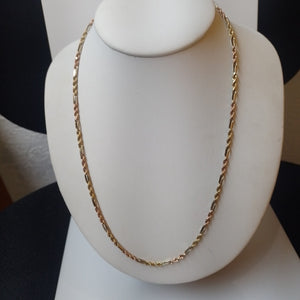 CADENA ORO, ORO COMBINADO 10 K 7.4 GRMS (SEMINUEVO)