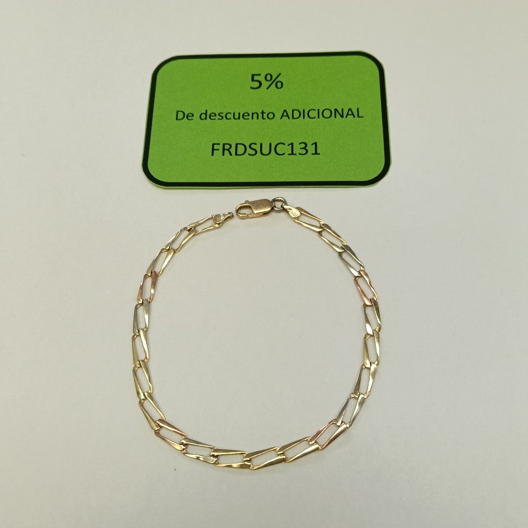PULSERA ORO, ORO COMBINADO 14 K 3.5 GRMS (SEMINUEVO)