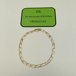 PULSERA ORO, ORO COMBINADO 14 K 3.5 GRMS (SEMINUEVO)
