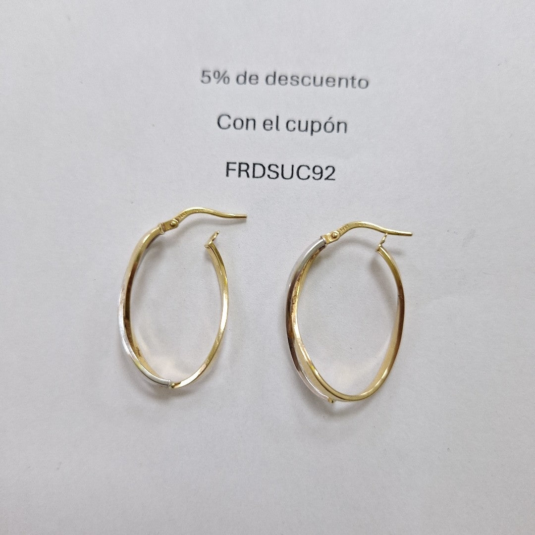 ARRACADAS PAR ORO 14 K 2.2 GRMS (SEMINUEVO)