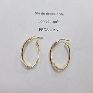 ARRACADAS PAR ORO 14 K 2.2 GRMS (SEMINUEVO)
