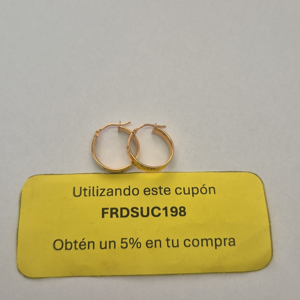 ARRACADAS PAR ORO 14 K 1,80 GRMS (SEMINUEVO)