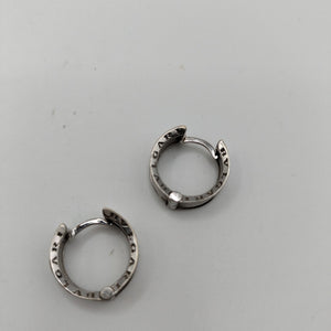 ARRACADAS PAR ORO BLANCO 14 K 4,20 GRMS (SEMINUEVO)
