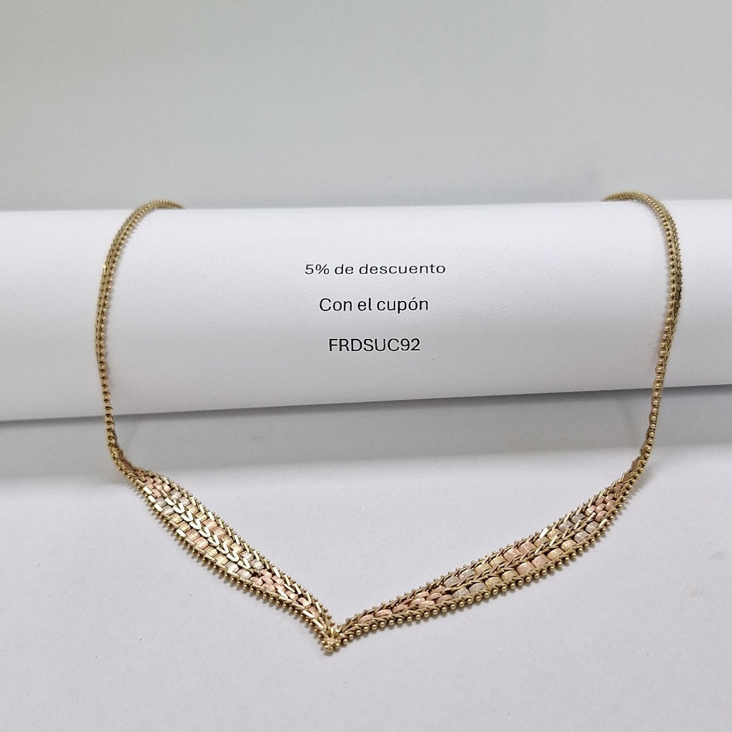 GARGANTILLA ORO,ORO COMBINADO 14 K 17,80 GRMS (SEMINUEVO)